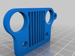 jeep grill key 3d printing cars keychain share 3d print model - Mito3D