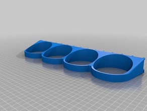 wide canning jar pegboard holder x4 tool holders & boxes customized 3d print model - Mito3D