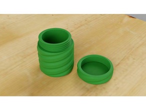 twisted para kavanoz ev değiştirin değişim tutucu kap jar sahibi küçük parçalar depolama bükülmüş 3d print model - Mito3D