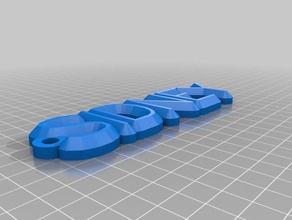 my customized name keychains organization 3d print model - Mito3D