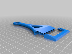 scraper tool 3d printer bed part removal replaceable blade parts 3d print model - Mito3D