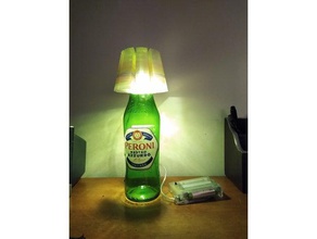 birra lampada art bottiglia di la 3d print model - Mito3D