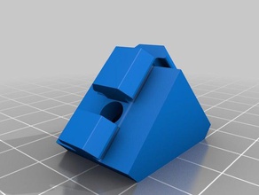 modified 90 angle flat bracket 2020 aluminium profile m4 screws 3d printer parts 3d print model - Mito3D