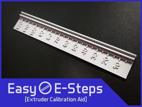 easy e-steps extruder calibration measurement tool m92 esteps 3d printing tests printer creality cr-10 ender 3 minecraft 3d print model - Mito3D