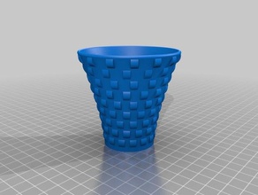 basketweaves arredamento cesto 3d print model - Mito3D