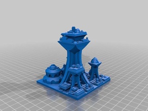 il mio personalizzato sci-fi city builder art su misura 3d print model - Mito3D