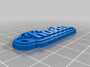 kaela llaveros personalizado 3d print model - Mito3D