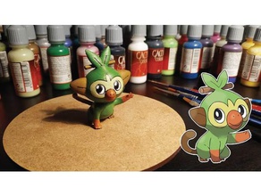 grookey video games pokemon figure 3d print model - Mito3D