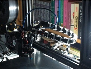 cr-10 s direct titan mount x axis cable drag chain adaption 3d printer accessories 3d print model - Mito3D