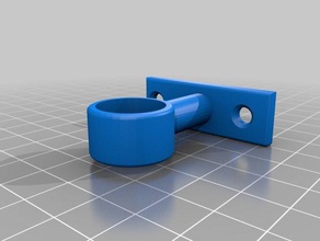 curtain bar holder household supplies freecad 3d print model - Mito3D