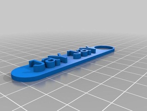 jj Schlüsselanhänger kundengebundene 3d print model - Mito3D