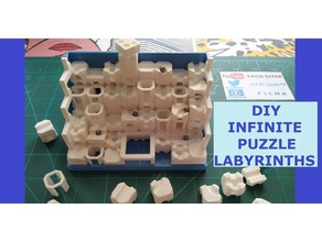 infinite puzzle labyrinths juego infinitos puzzles laberintos diy 3d ball boardgame cube funny game labyrinth maze mind new think 3d print model - Mito3D