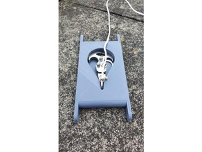 spool holder grappling gravity hook outdoor & garden 3d print model - Mito3D