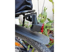 bicicleta mtb de la lámpara montaje alternativa poste del asiento deporte y al aire libre el led 3d print model - Mito3D