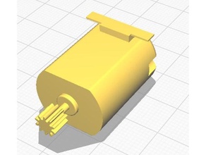 motor dc 130 modelo eletrônica engrenagem miniatura o 3d print model - Mito3D