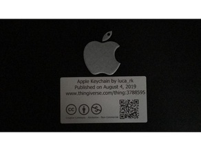 a apple chaveiro chaveiros relógio iphone macbook 3d print model - Mito3D