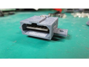 super nintendo snes av connector socket nes 3d print model - Mito3D