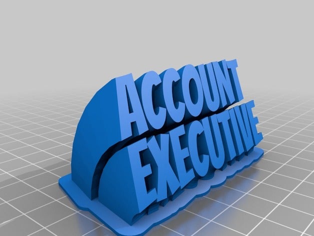 account executive office customized 3D print model - Mito3D