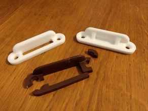 but e tiroir camping-car - motorhome drawer stop replacement parts 3d print model - Mito3D