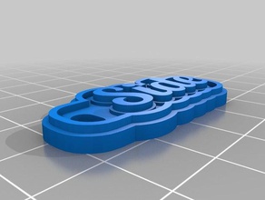 side keychains customized 3d print model - Mito3D