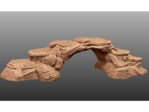 rock bridge - tabletop terrain toys & games 28mm 32mm boulder critical role dnd dungeons dragons fantasy game gaming gloomhaven land mini miniature nature pathfinder playable rpg supportless wargame warhammer 3d print model - Mito3D