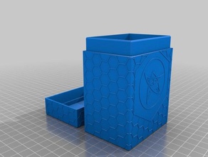 remix scifi güverte kutusu parametrik oyunlar tutucu yaşlı işareti 3d print model - Mito3D