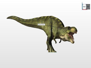 trex Kreaturen dino Dinosaurier 3d print model - Mito3D