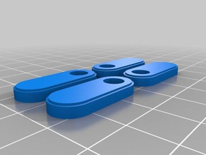 lulzbot taz 6 stampato solido top in plexiglass clip di bloccaggio Stampante 3d parti recinto tinta unita fermo 3d print model - Mito3D