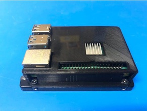 raspberry pi 4 ssd case computer hard drive kit linux media center 4b adaptor mount usb 3d print model - Mito3D