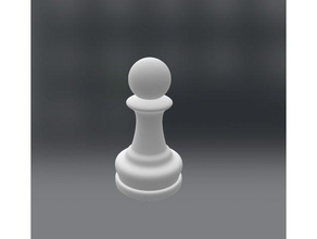 pawn chess curtain rail stop stopper 3d print model - Mito3D