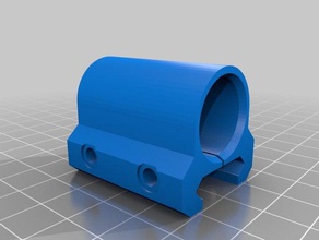 picatinny monte de 18mm diâmetro mini maglite esporte & ao ar livre tocha weaver 3d print model - Mito3D