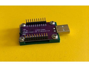 cjmcu ft232h durumda elektronik perde rayı dur stoper 3d print model - Mito3D