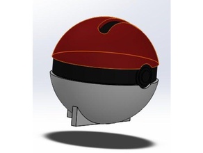 pokeball titular del teléfono el móvil huawei p30 pokemon smartphoneholder 3d print model - Mito3D