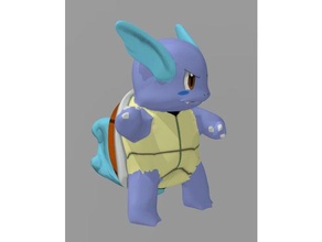 pokemon wartortle creatures anime collection figure 3d print model - Mito3D