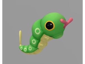 pokemon caterpie creatures anime collection figure 3d print model - Mito3D