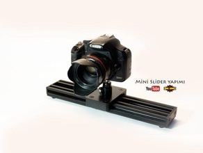 mini slider camera curtain rail stop stopper 3d print model - Mito3D