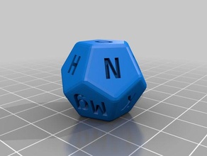my customized dice human 3d print model - Mito3D