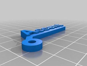 il mio personalizzato interruttore tag accento famiglia su misura 3d print model - Mito3D