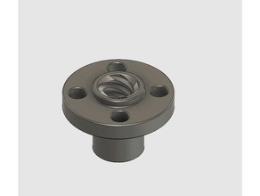fusion 360 lead screw nut tr8-4start diy 3d print model - Mito3D