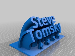 steve tomsky office customized 3d print model - Mito3D