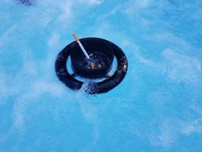schwimmen Aschenbecher Haushalt aschenbecher - swimmingpool Wasser whirlpool 3d print model - Mito3D