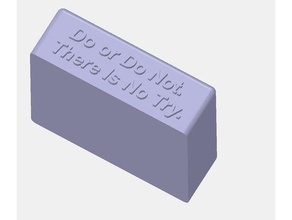 yoda base remix tarama ve kopyaları perde rayı dur stoper 3d print model - Mito3D