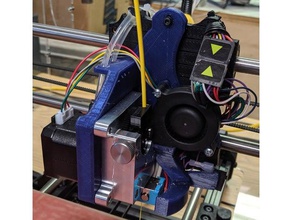 lulzbot taz 6 e3d titan aqua extruder mount 3d printer extruders 3d print model - Mito3D