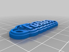 fielies de porte-clés personnalisé 3d print model - Mito3D