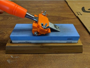 compact chisel sharpening jig 3d printing chisel-sharpener woodworking 3d print model - Mito3D