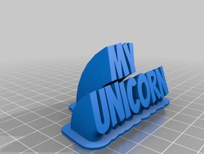unicorn benim ofis özelleştirilmiş 3d print model - Mito3D