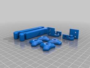 componentes novos L'imprimante 3d de pièces le rideau rail arrêter bouchon escoladeimpressao3d my3dprinter 3d print model - Mito3D