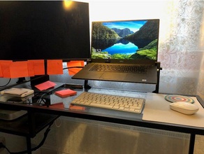 laptop vittsjo masa standı ofis ıkea aksesuarları stand tablo üstü 3d print model - Mito3D