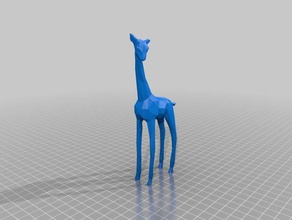 girafe face stl animaux 3d print model - Mito3D