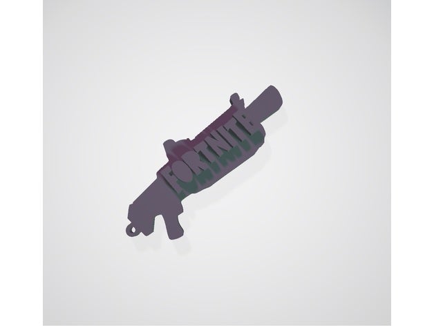 llavero fortnite arma sinais e logotipos 3D print model - Mito3D